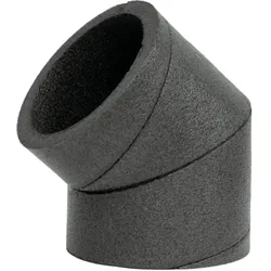 Wolf-Garten, Zubehör Belüftungstechnik, Wolf ISO-Rohr Bogen DN180 45Gr ohne Einsteckmuffen
