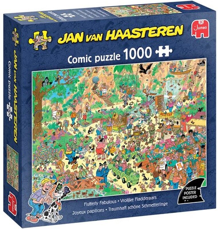 Jumbo Games Puzzle 1000 pcs Jan van Haasteren : Joyeux Papillons - Jumbo