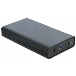 Delock Externes Gehäuse 42612 (3.5"), Festplattengehäuse, Schwarz