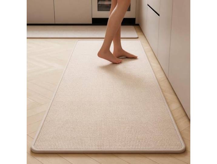 Fussmatte Innen Innen & Außen 145x220cm Hellbeige Weihnachtsfußmatte, Abtropfmatte Innen & Außen Für Hund Haustiere