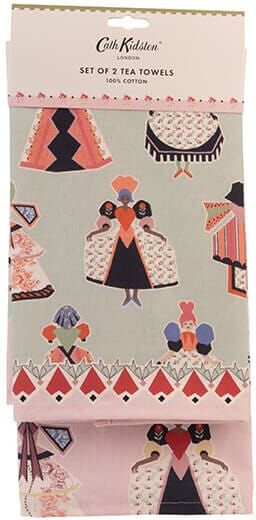 Cath Kidston Wild Flowers Wild Women Set of 2 Tea Towels