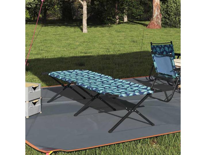 vidaXL Klapp Schlafbett fürs Camping Blatt Wald 210 x 80 x 46 cm