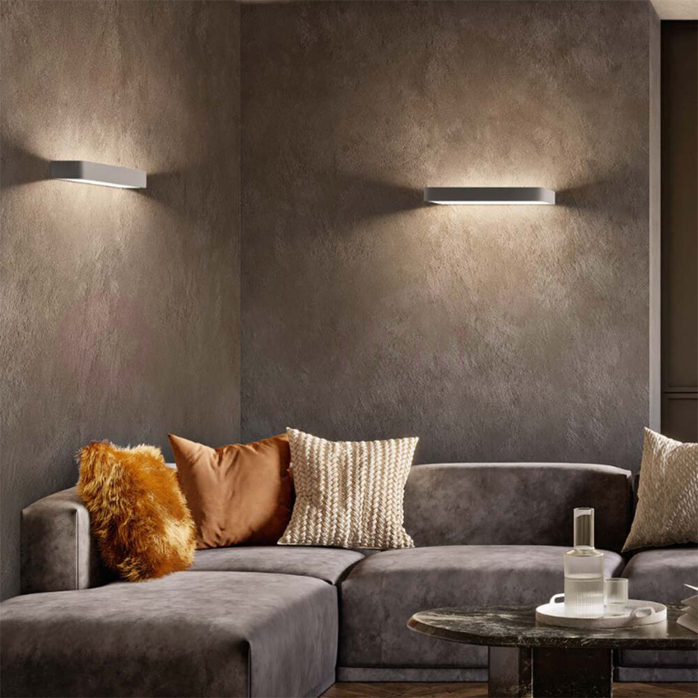 Linea Light Metal 90322 – Applique Led Da Parete Moderna Bianca 45 Cm 3000k