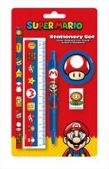 Pyramid Super Mario Set Cancelleria Licenza Ufficiale, Multicolore