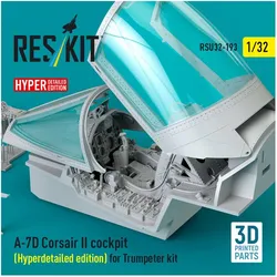 ResKit A-7D Corsair II cockpit (Hyperdetailed edition) for Trumpeter kit (3D Printed)