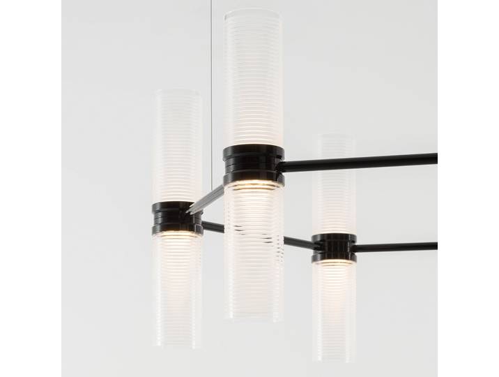 Zephyr Exagonal App, Ø 77 cm, schwarz - Artemide - Wohnzimmer - Design - Aluminium - Mehrflammig