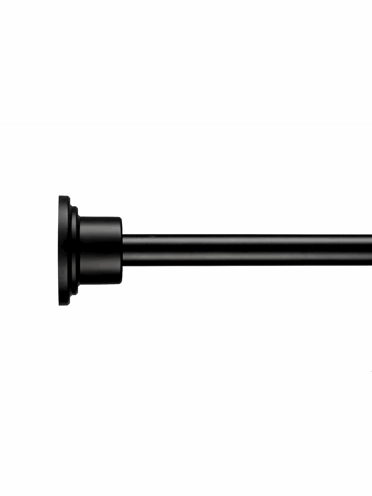 Croydex Schwarze Teleskopstange - max. 229 cm