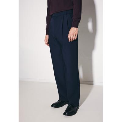 Anzughose STUDIO SEIDENSTICKER, Herren, Gr. S, Normalgrößen, blau (navy), 98% Polyester, 2% Elasthan, unifarben, Hosen Anzughose