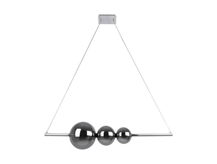 Näve Led-Pendelleuchte Nova, Metall, Glas, Abstraktes, 25x150x125.3 cm, Lampen & Leuchten, Innenbeleuchtung, Hängeleuchten, Pendelleuchten
