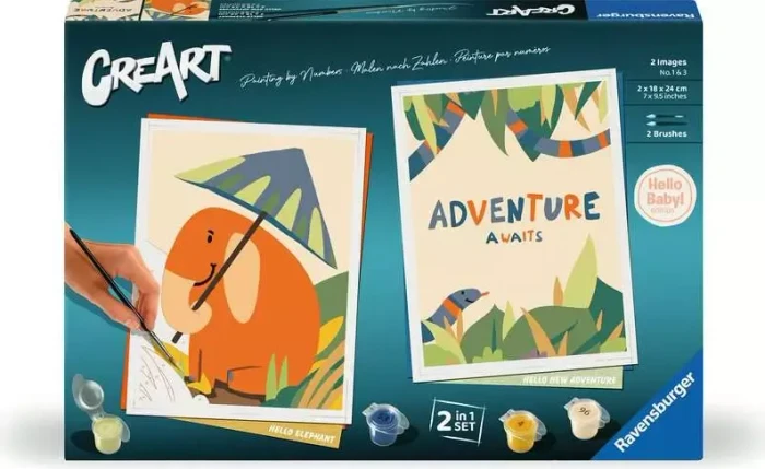 Ravensburger CreArt - Hello Baby Safari Set