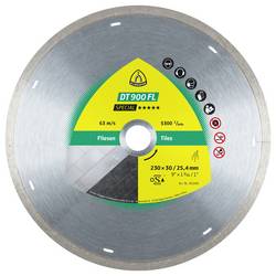 Klingspor 331042 DT 900 FL Special Diamanttrennscheibe Durchmesser 115 mm Bohrungs-Ø 22.23 mm Wandfliesen, Bodenfliesen, Porzellan, Keramik, Marmor,