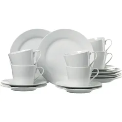 Ritzenhoff & Breker Geschirr-Serie Bianco, Kaffeeservice Bianco, 18-teilig