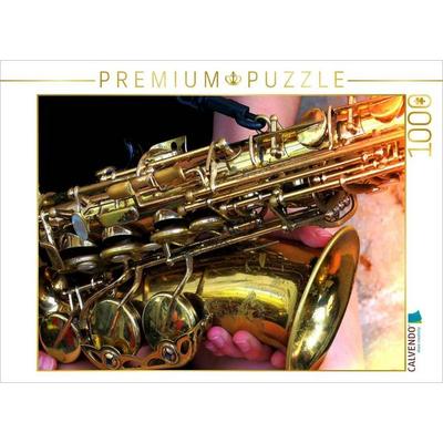 CALVENDO Puzzle Altsaxophon Closeup | 1000 Teile Lege-Größe 64x48cm Foto-Puzzle für glückliche Stunden