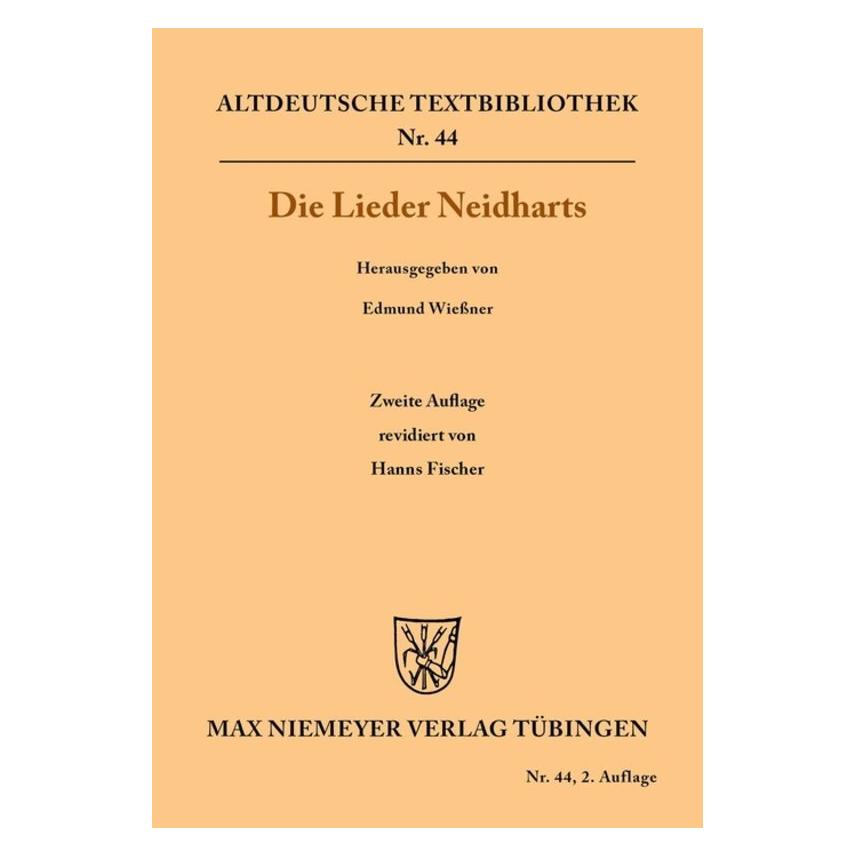 De Gruyter Die Lieder Neidharts (Deutsch, Softcover, Neidhart) (35120862)
