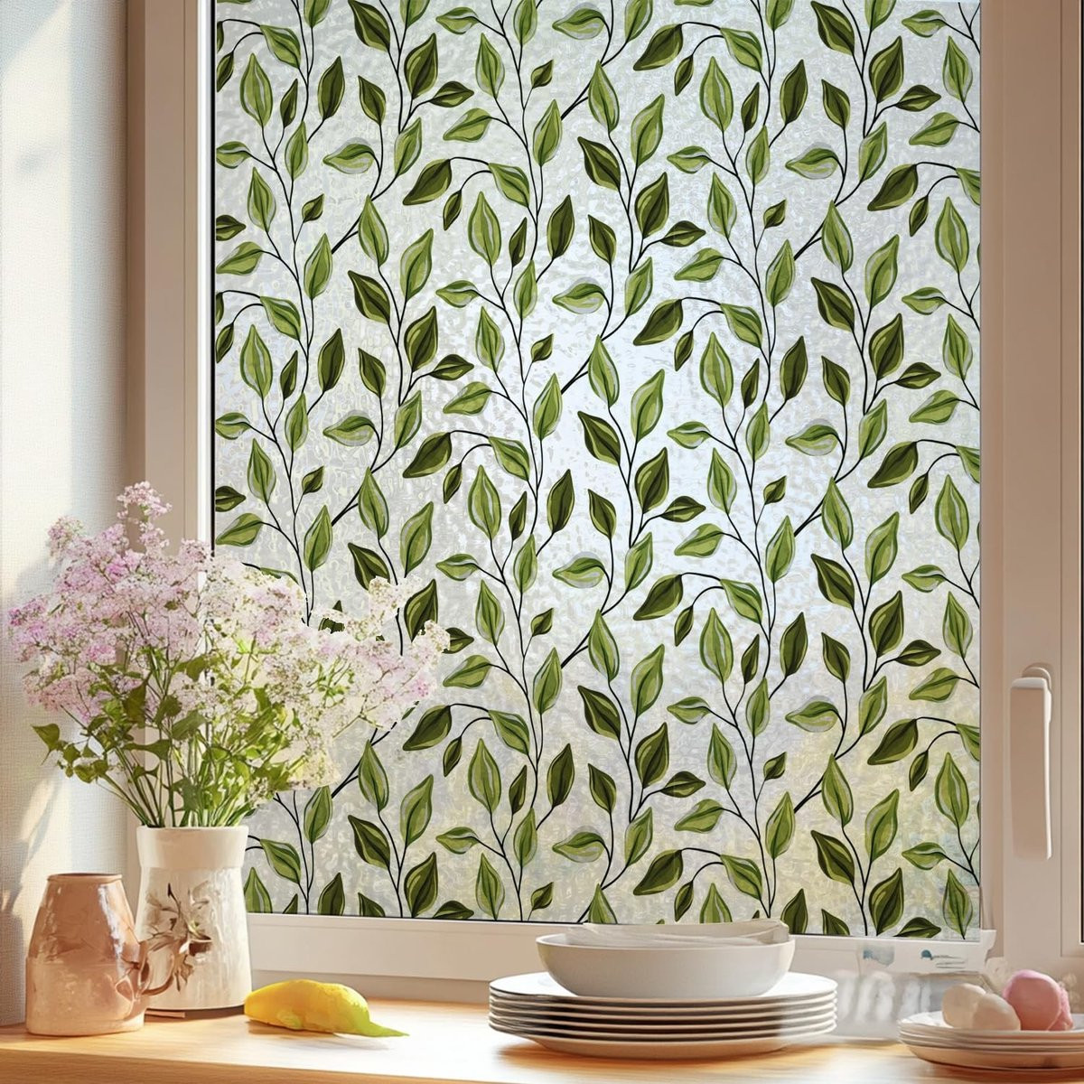 Merkloze raamfolie voor decoratie en privacy