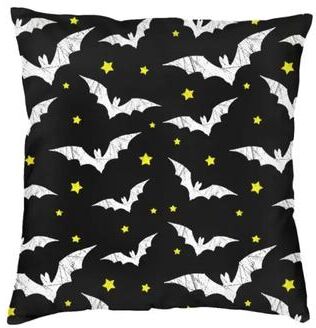 Uplifted Finds Pastel Goth Pink And Black Bats Pillow Cover Halloween Decorative Witch Cushion Case 45x45cm 11 55 X 55 Cm