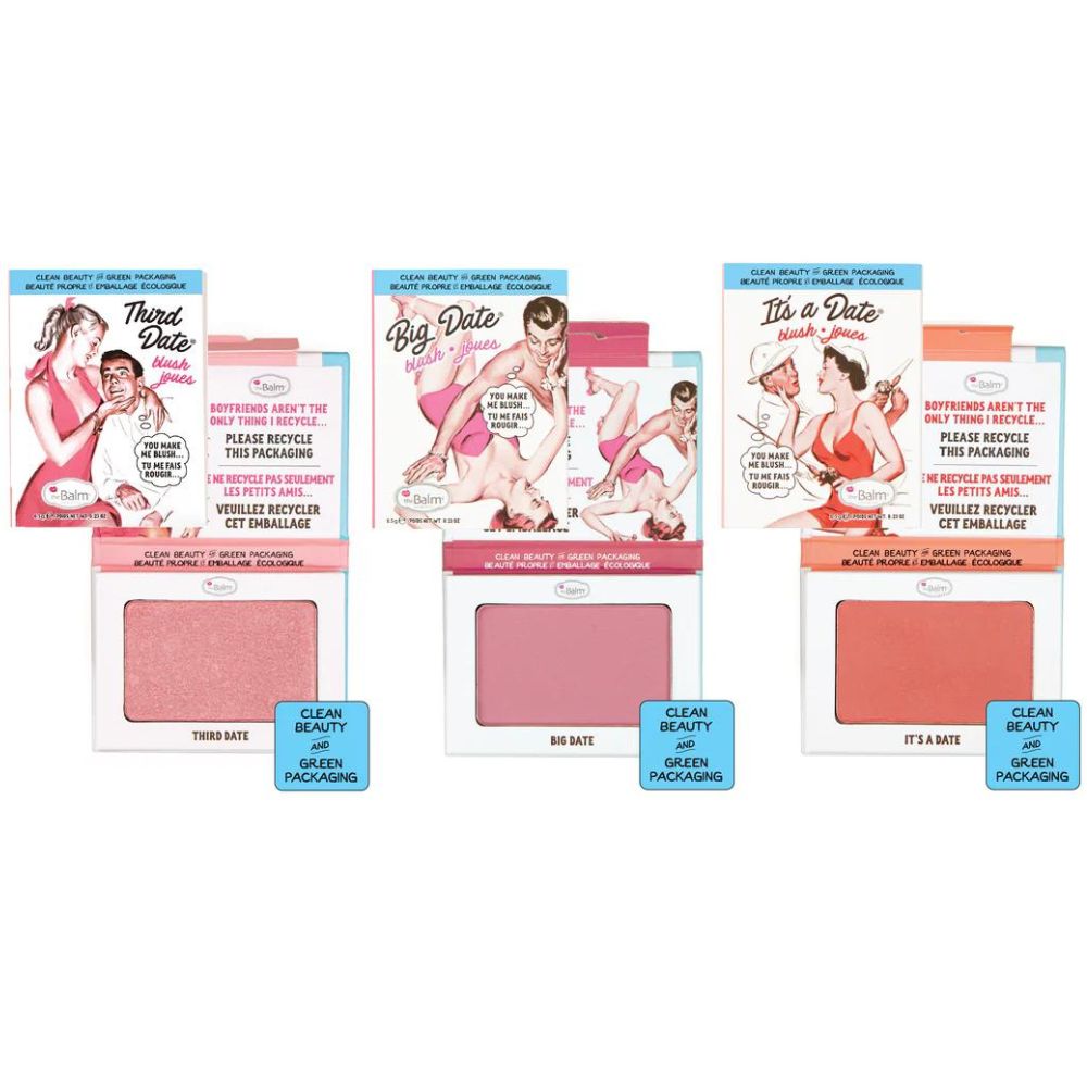 theBalm The Date Series Blush and Eyeshadow with Skin-Loving Ingredients 6,5g It's a Date