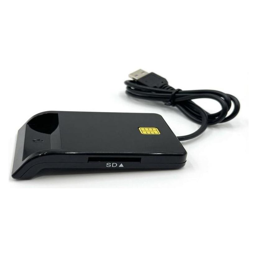 iLike 4-in-1-USB-Smartcard-Lesegerät mit Unterstützung für SIM-, SD- und Micro-SD-Karten, CAC-Lesegerät (USB 2.0) (ILIKE)