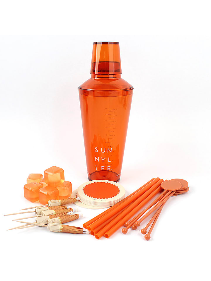 Sunny Life Cocktail-Shaker-Set "Poolside Entertaining" in Orange - onesize
