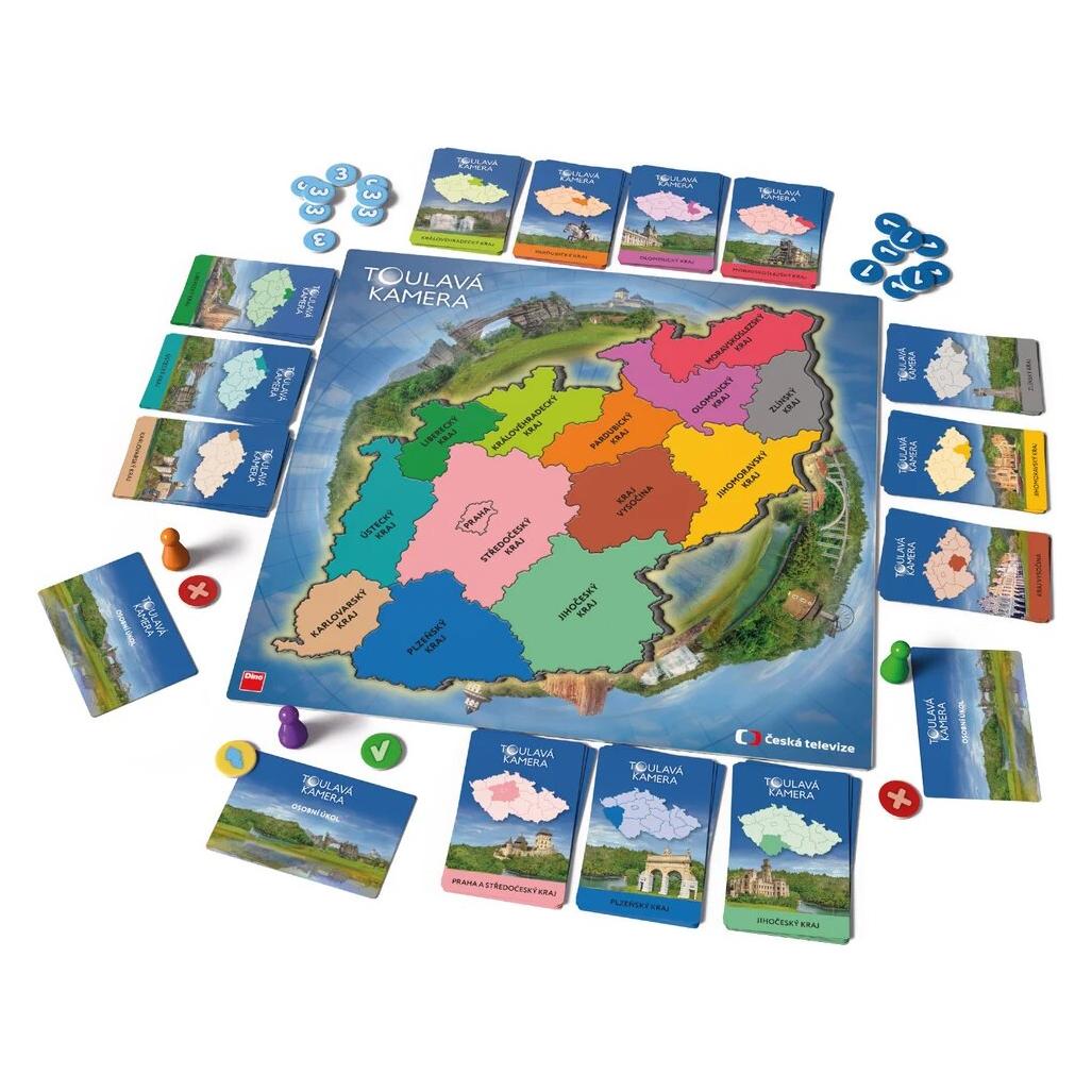 Dino -Familienspiel "Wandernde Kamera" / ab 10 Jahren / Spieldauer: 40 Minuten / 2-5 Spieler (DI631915)