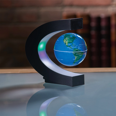 HomeDecorAndMore LLC Floating Earth Globe Blue