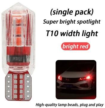 Useful Little Things Ice Blue T10 LED Clearance Bulb Super Bright Plug In Replacement Light red 1pc