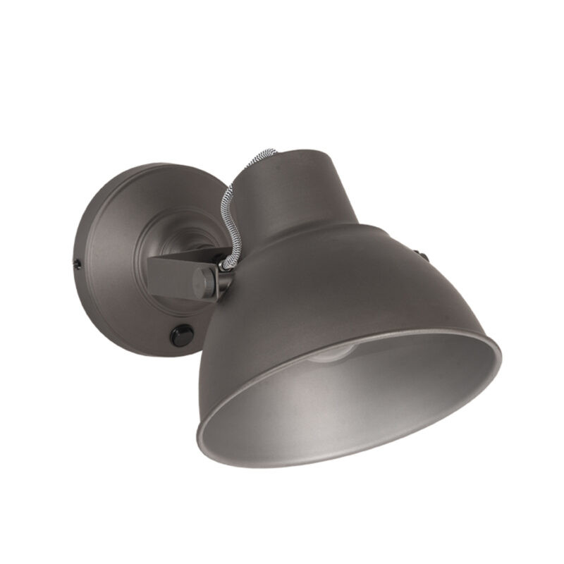 LABEL51 Wandlamp Raw - Burned Steel - Metaal - XL - LED - Retro