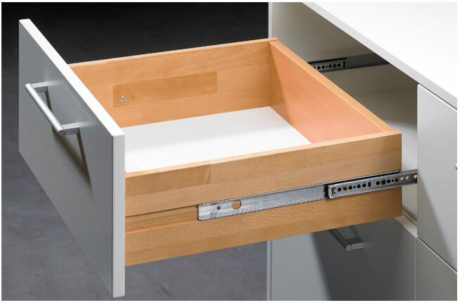 Hettich Coulisse à sortie totale KA 290 STA galvanisée 310mm 20kg (26562)