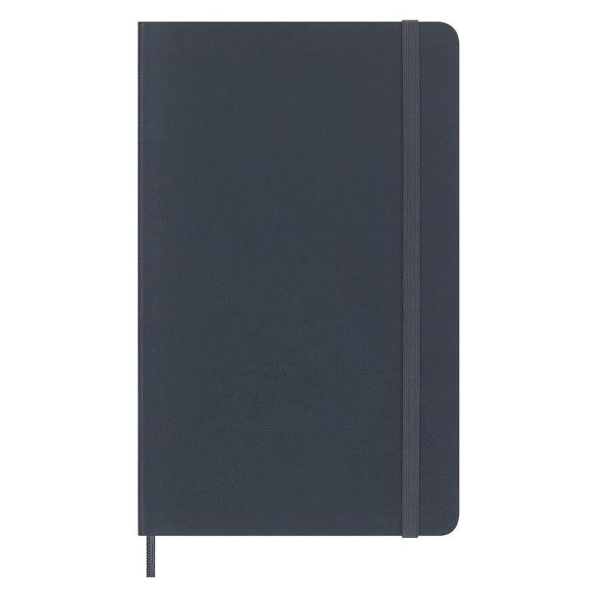 Moleskine Vegea Capri Notizbuch, Large/A5, liniert, weicher Einband, schwarz, Petroleum (A5, Liniert, Weicher Einband) (80.56598.859430)