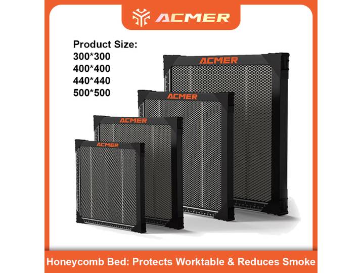 Lit en nid d'abeille laser ACMER, établi universel en nid d'abeille laser, adapté à la machine de gravure laser CO2, accessoires de machine de découpe
