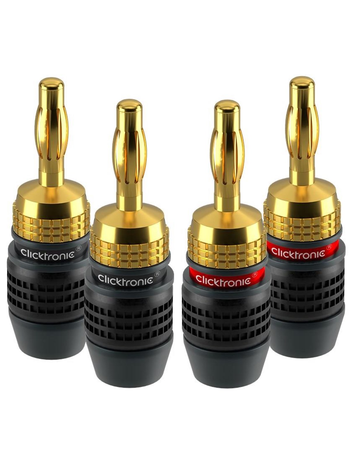 ClickTronic Banana Plug SL - 4 Pack