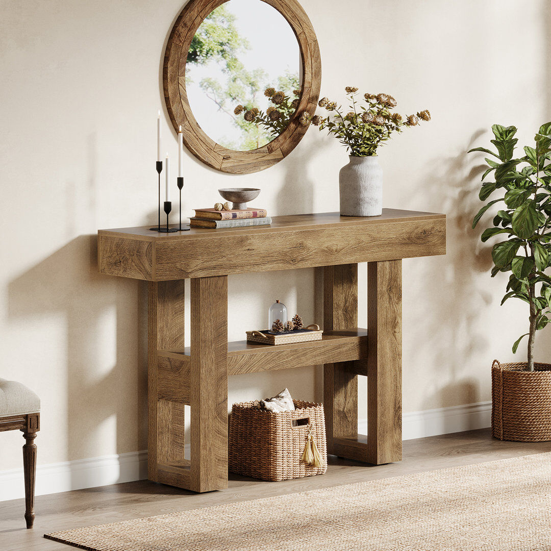 Blue Elephant 105Cm Console Table Oak