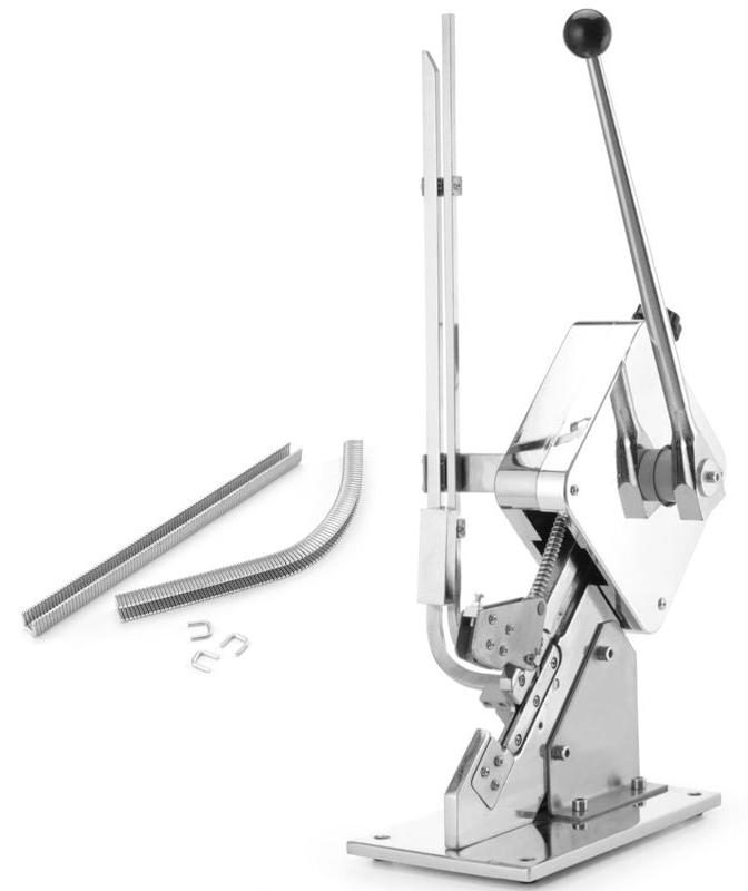 Wurstklemmer - Manueller Wurstklemmer mit einstellbarer Klemmkraft und 1000 Klammern