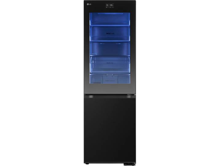 LG Kühl-/Gefrierkombination GBG7190CEV , Energieeffizienz: C, silber (schwarz), Rechtsanschlag, Kühlschränke, Kühl-/Gefrierkombination