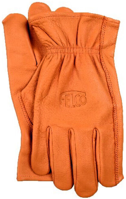 FELCO Gants de travail taille S en cuir de vachette résistant à la perforation (FELCO 703 S)