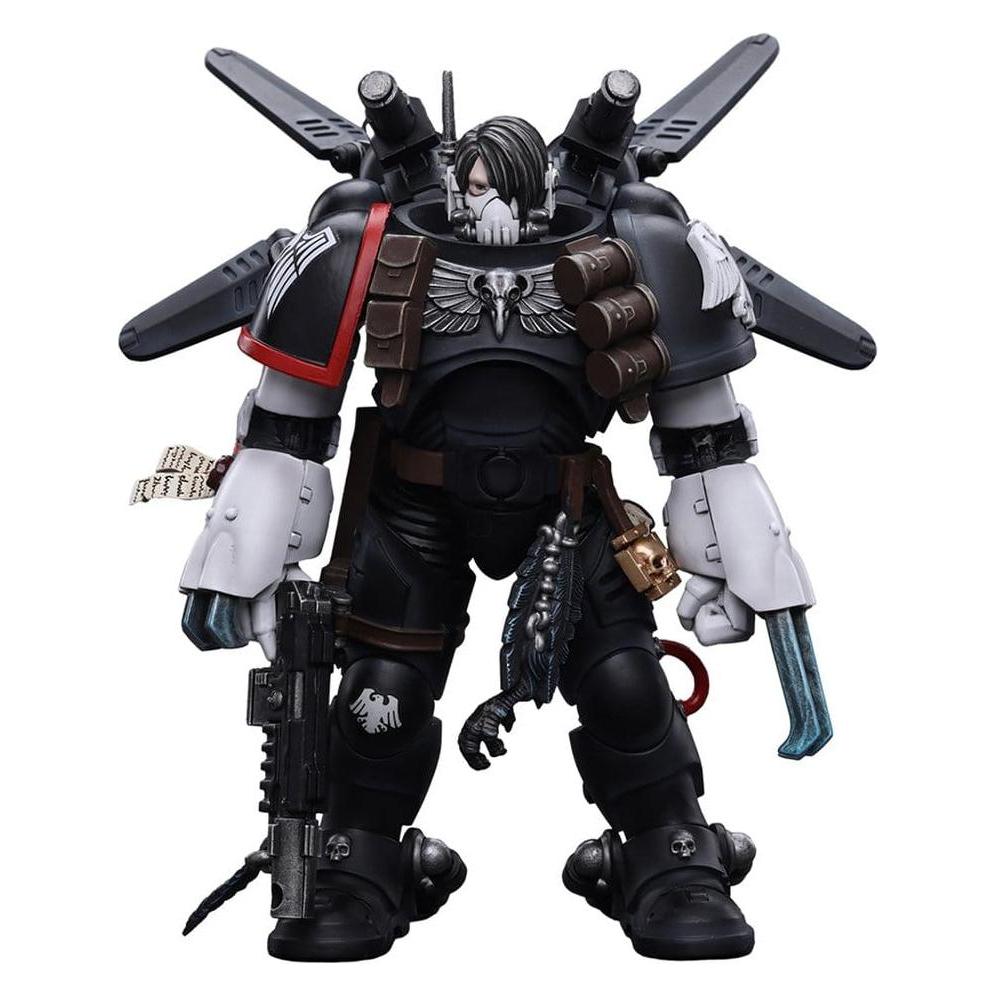 Joy Toy Warhammer 40k figurine 1/18 Raven Guard Chapter Master Kayvaan Shrike 12 cm (JT6427)