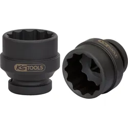 KS Tools 1" 12-kant-Kraft-Stecknuss, kurz - 450.0405