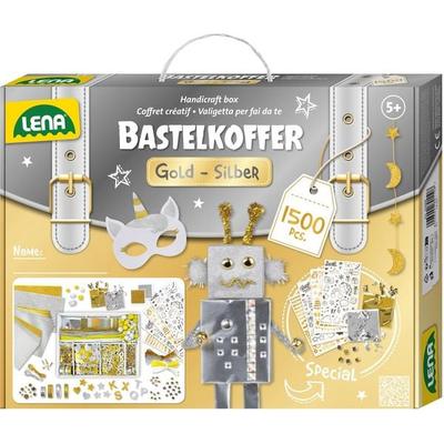 Bastelkoffer Gold & Silber, Faltschachtel