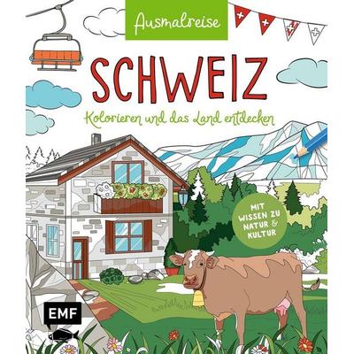 Ausmalreise Schweiz, Taschenbuch von , Edition Michael Fischer / EMF Verlag, 978-3-7459-2963-8
