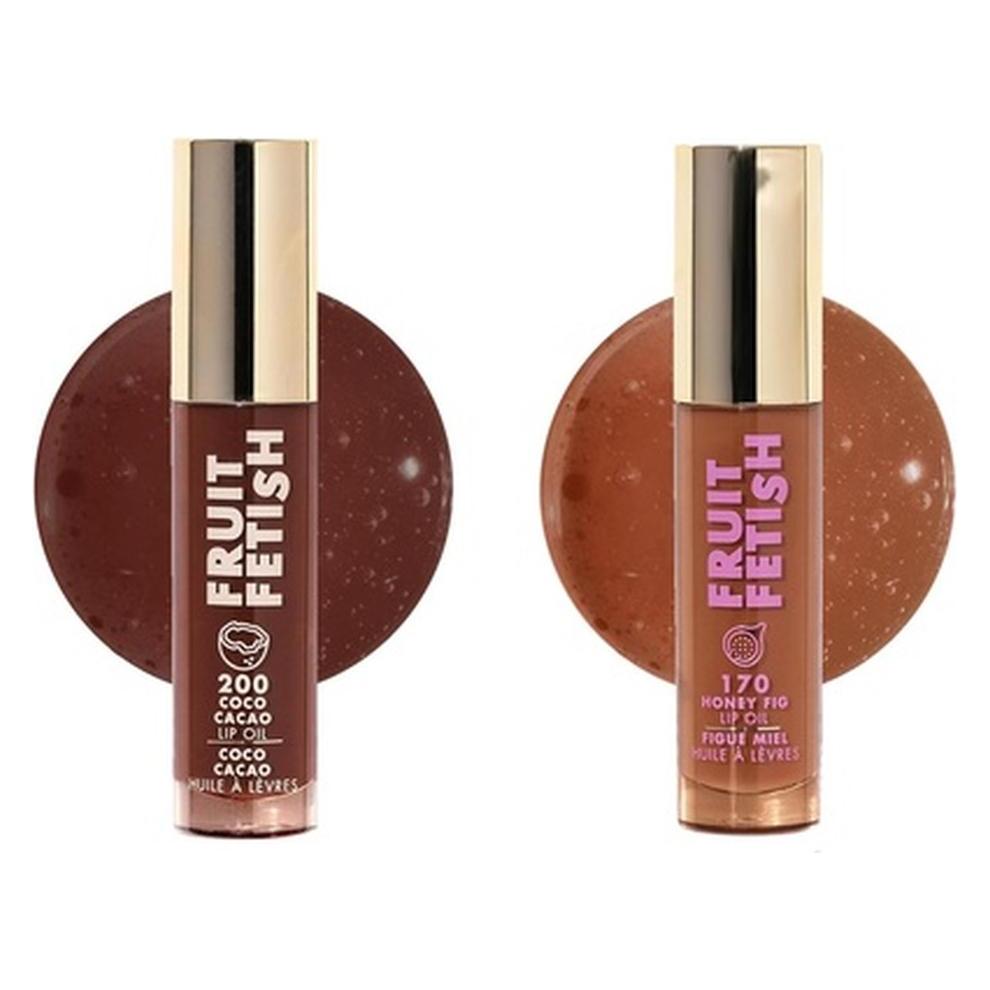 Milani Fruit Fetish Lip Oil Bundle Coco Cacao & Honey Fig Hydrating Lip Gloss (Lippenöl, Lippenpflege Set, Lippenpflege Stick, 4 ml) (89192784)