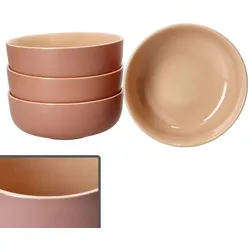 4er Set Jasper Puder Müslischale aus Steingut - 414530