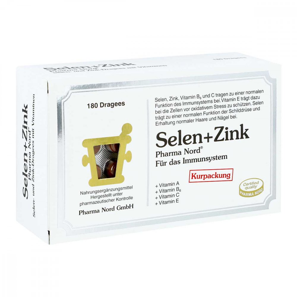Pharma Nord Vertriebs GmbH Selen+zink Pharma Nord Dragees 10074399