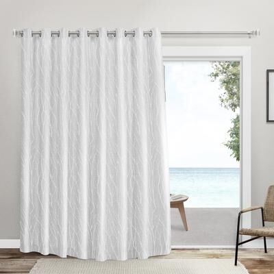 Home Forest Hill Patio Room Darkening Blackout Grommet Top Patio Curtain Panel