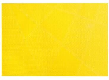 IH Casa Decor Vinyl Placemat (electrify) (yellow) - Set Of 12