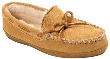 Minnetonka Pile Lined Hardsole - Mens 10 Tan Slipper W