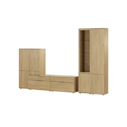 Wohnkombination  Sellin ¦ holzfarben ¦ Maße (cm): B: 315 H: 215 T: 45.0