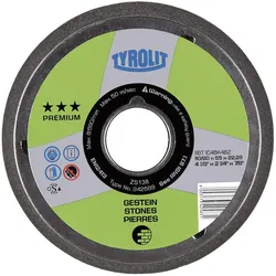 Tyrolit, Schleifmittel, Schleiftopf kegelig Premium*** 110/90 x 55 Aufnahme M14 Korn 60 Gestein (60)