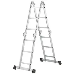Hailo, Leiter + Gerüst, M60, Aluminium-Universalleiter, 4x3 Sprossen (Mehrzweckleiter, 332 cm)