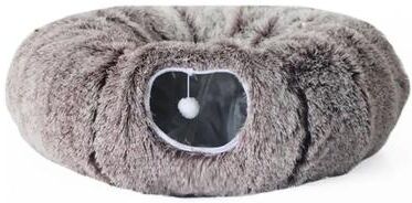 Uplifted Finds Plush Donut Cat Tunnel Bed b