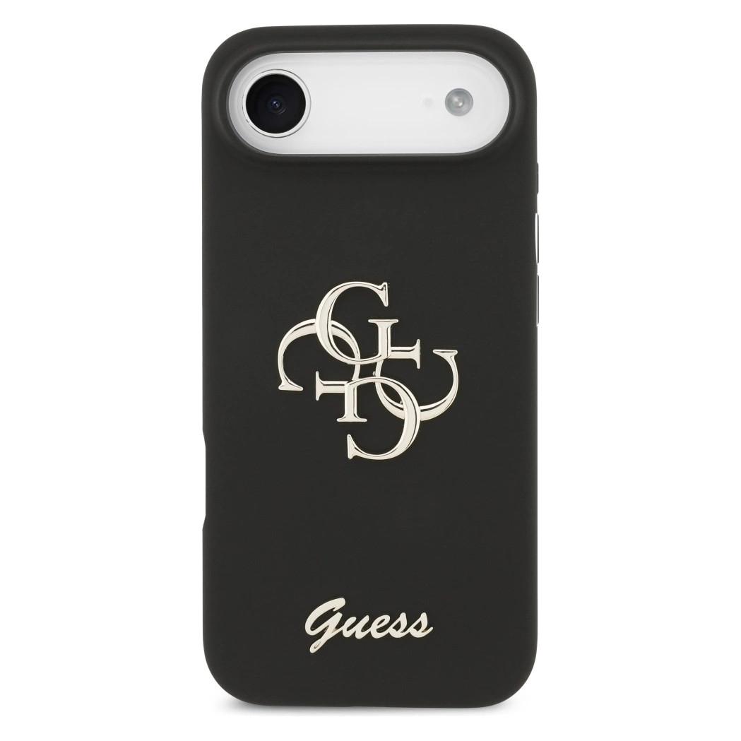 Guess - Silicone Big 4G Script (GUHCP17MSC4GSMK) - iPhone 17 Air - Black (Apple iPhone 17 Pro) (GUHCP17MSC4GSMK)